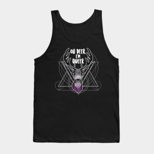 Asexual Oh Deer I'm Queer Tank Top